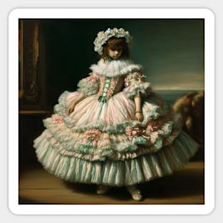 Whispers of the Past: A Victorian Maiden’s Dream Sticker